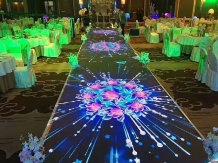 P3.91 HD full color LED interactive floor tile screen
